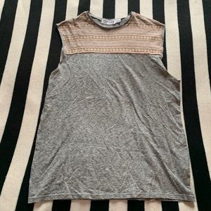 Knit Patterned Muscle Tank